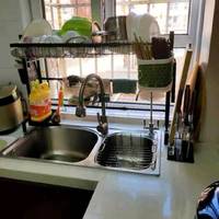 极简空间厨房水槽置物架