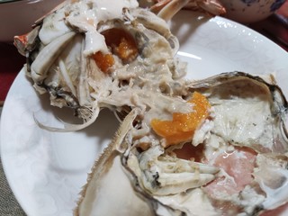 难得的年夜饭硬菜，超大大大活梭子蟹！