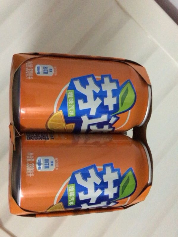 芬达fanta橙味汽水碳酸饮料330ml6罐六连包可口可乐公司出品10件