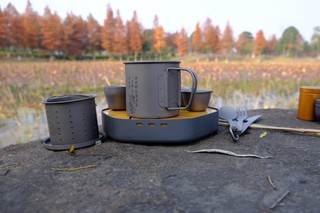 黑冰Z7107纯钛茶具套装户外茶具套装
