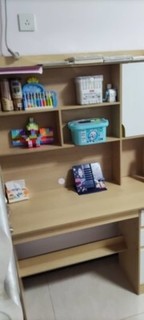 学生书桌书架组合一体桌台式电脑桌子卧室