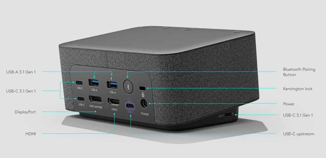 罗技发布 Logi Dock USB-C 扩展坞：支持双显示器连接、配备麦克风