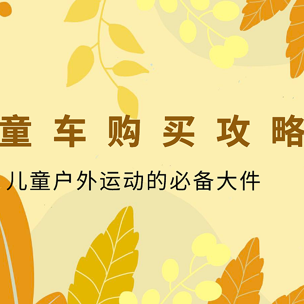 儿童车购买攻略，儿童户外运动的必备大件
