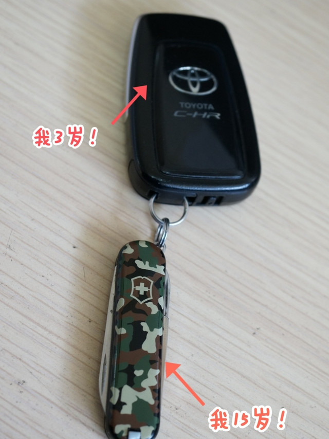 陪伴我十几年的最佳钥匙扣，小瑞迷彩典范！