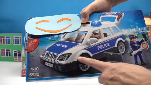 playmobil摩比世界男孩玩具警车开箱