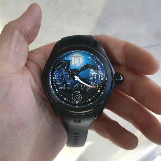 昆仑男款机械表怎么样 手表收到了,俏皮的蝙蝠图案,寓._什么值得买