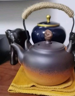 容山堂粗陶电茶壶