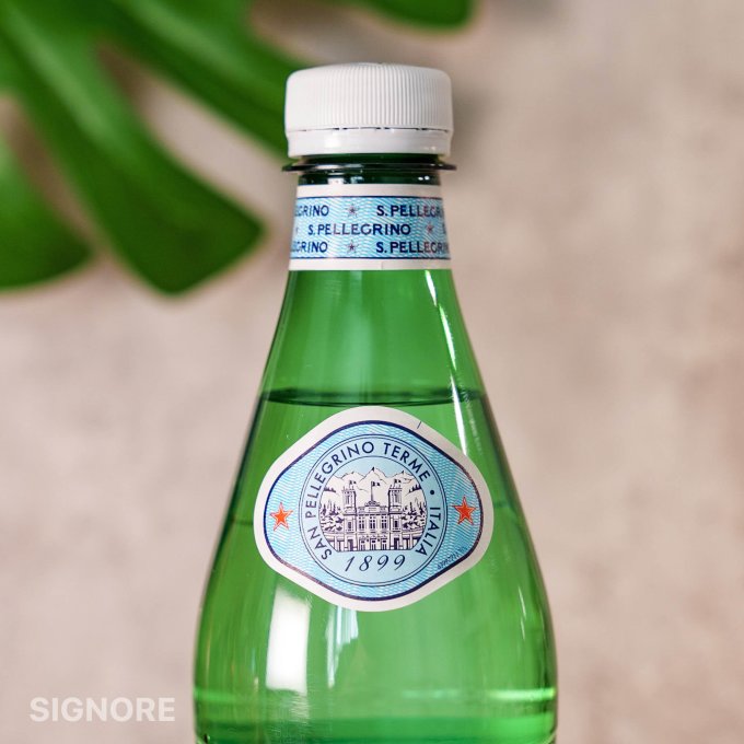 高端气泡水的塑料瓶平装版圣培露气泡水