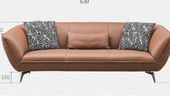 左右沙发新品牛皮沙发，小户型也能搭出意式范儿