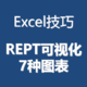 Excel：利用Rept函数一键生成图表，神奇！