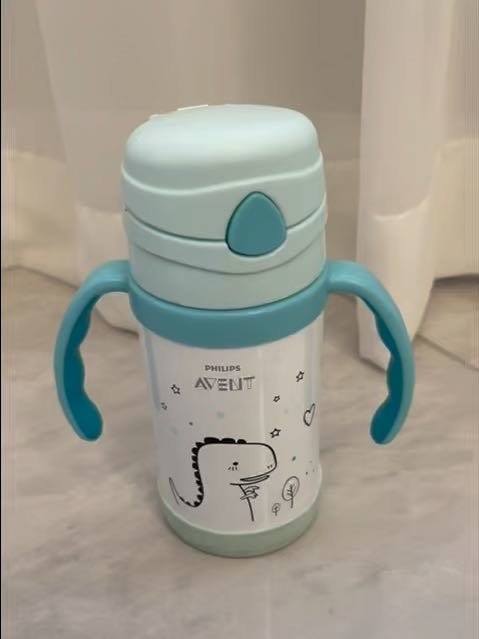 新安怡儿童保温杯，萌化了