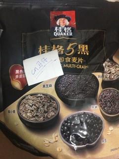 桂格五黑混合即食燕麦片