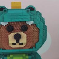 LOZ俐智微钻积木玩具-恐龙布朗熊