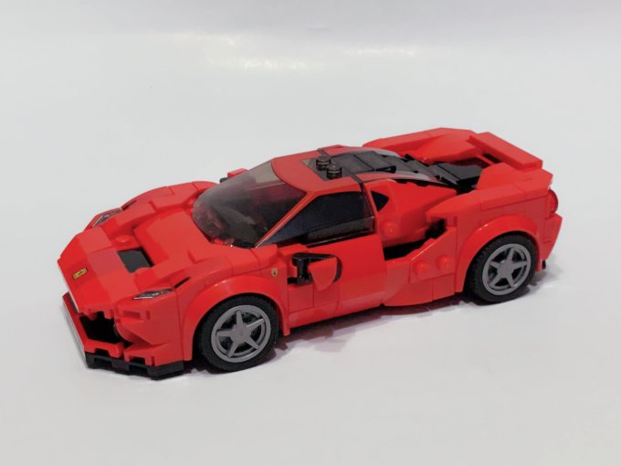 喜提跑车一辆乐高超级赛车法拉利f8