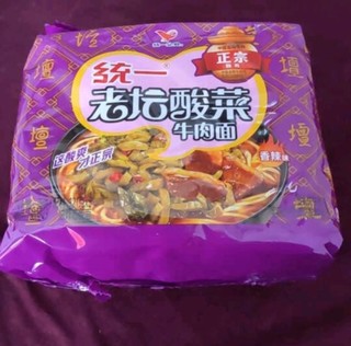 统一老坛酸菜牛肉面