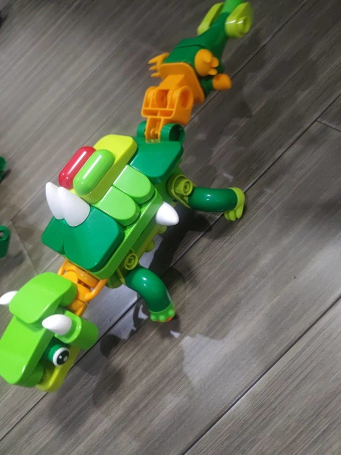 布鲁可积木拼插积木怎么样 布鲁可跑跑变变变恐龙篇_什么值得买