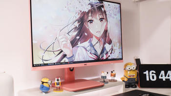 始于颜值，敬于才华！粉嫩卡通外观+2K144Hz+P3广色域，电竞少女最爱的游戏显示器HKC PG27P3Q测评体验！