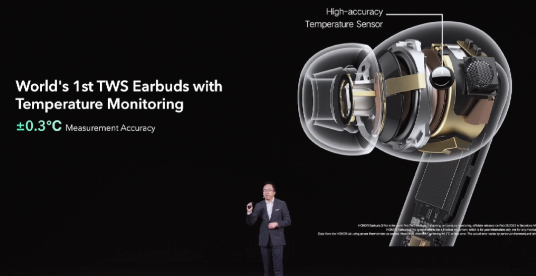 MWC丨全球首款支持测温的耳机：荣耀发布 Earbuds 3 Pro 降噪无线耳机