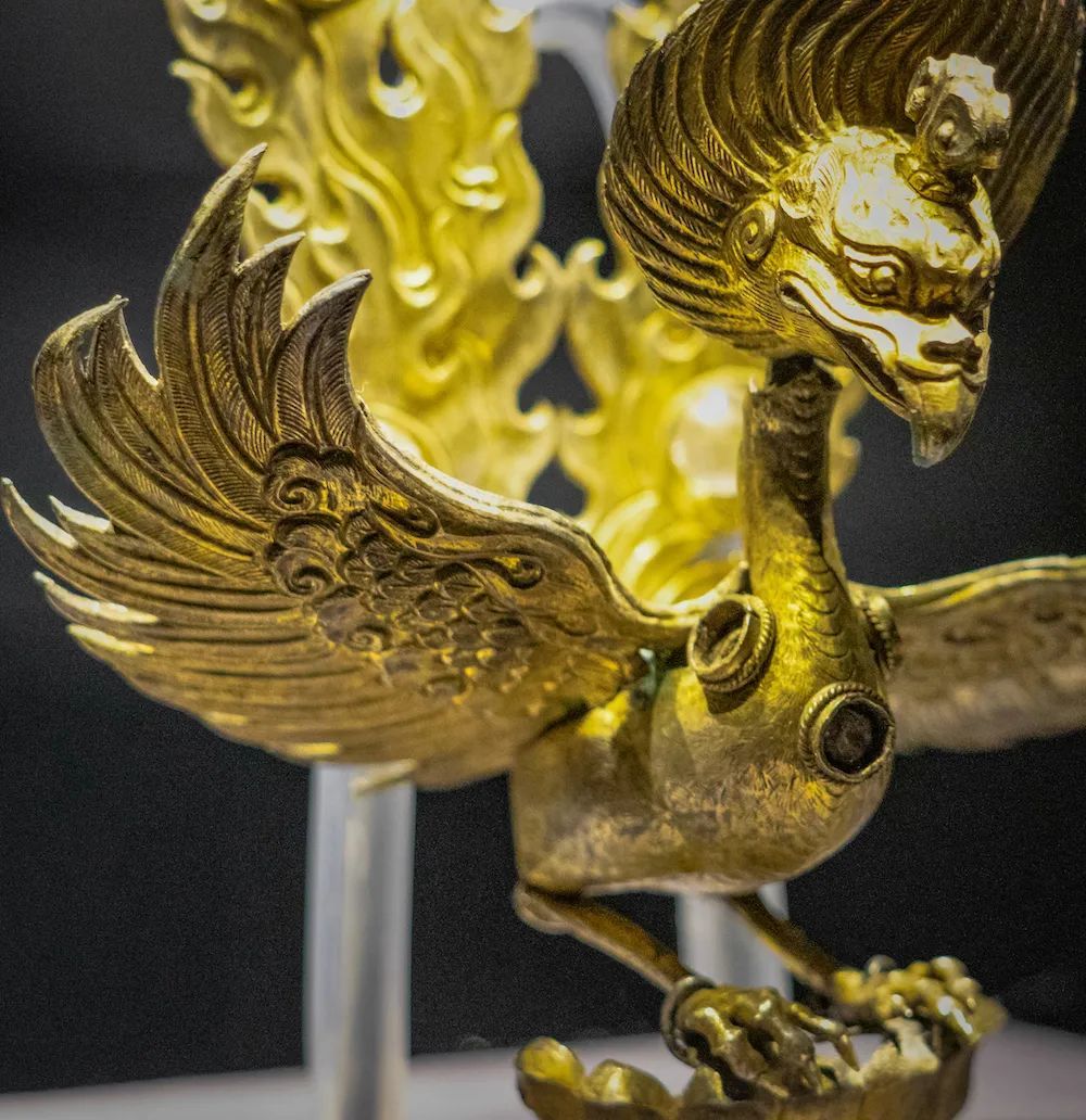 银鎏金镶珠金翅鸟 云南省博物馆 藏 ©图虫创意