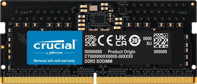 英睿达发布 DDR5 笔记本内存条：最高 64GB 套条可选