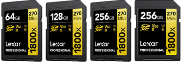 雷克沙发布 Professional 1800x 专业高速UHS-II 储存卡