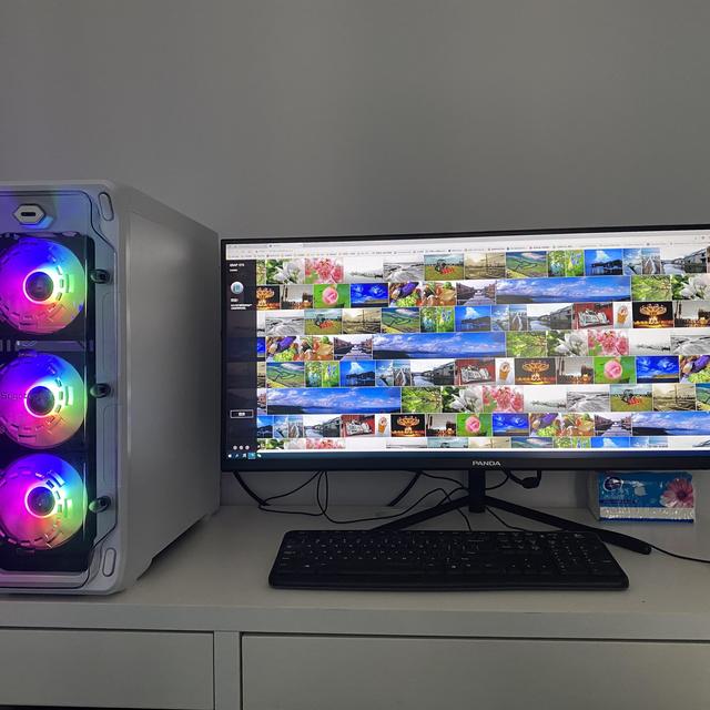 买了熊猫PF34UC2带鱼屏显示器，我的简约桌面3.0版本！