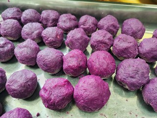 有手就能做的好吃又好看的紫薯酥
