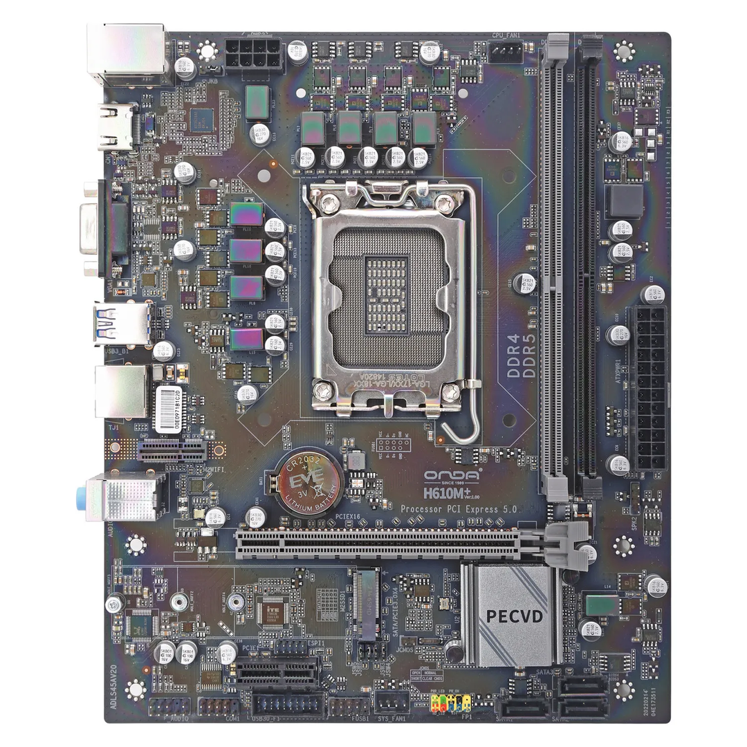 昂达发布 H610M+ 主板：支持DDR5+DDR4插槽、PCI-E 5.0 X16 Gen 接口