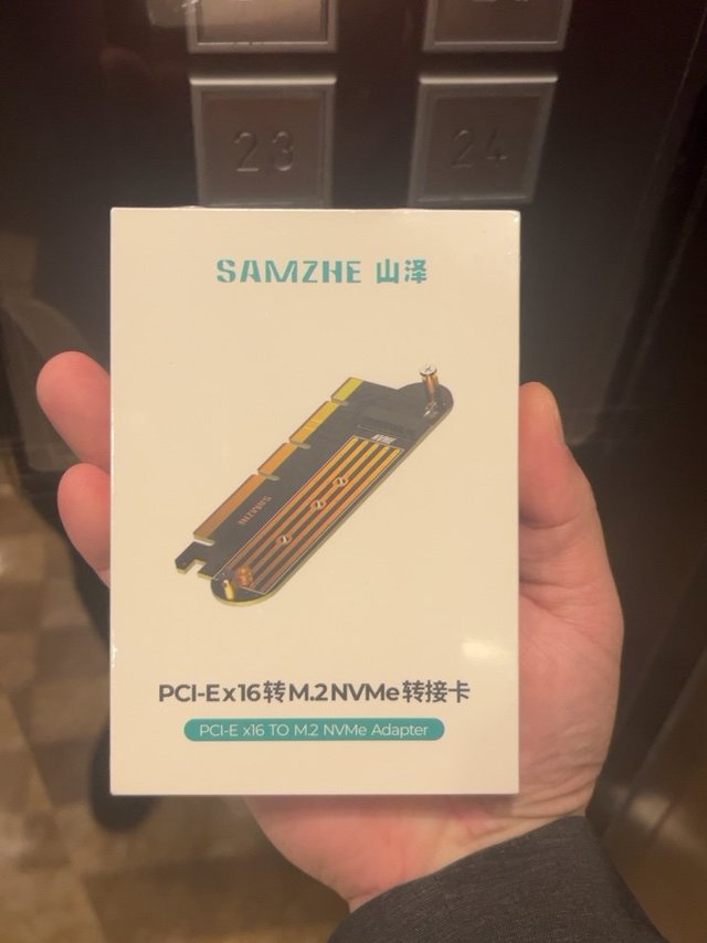 固态盘PCie转接卡，大容量文件读写利器