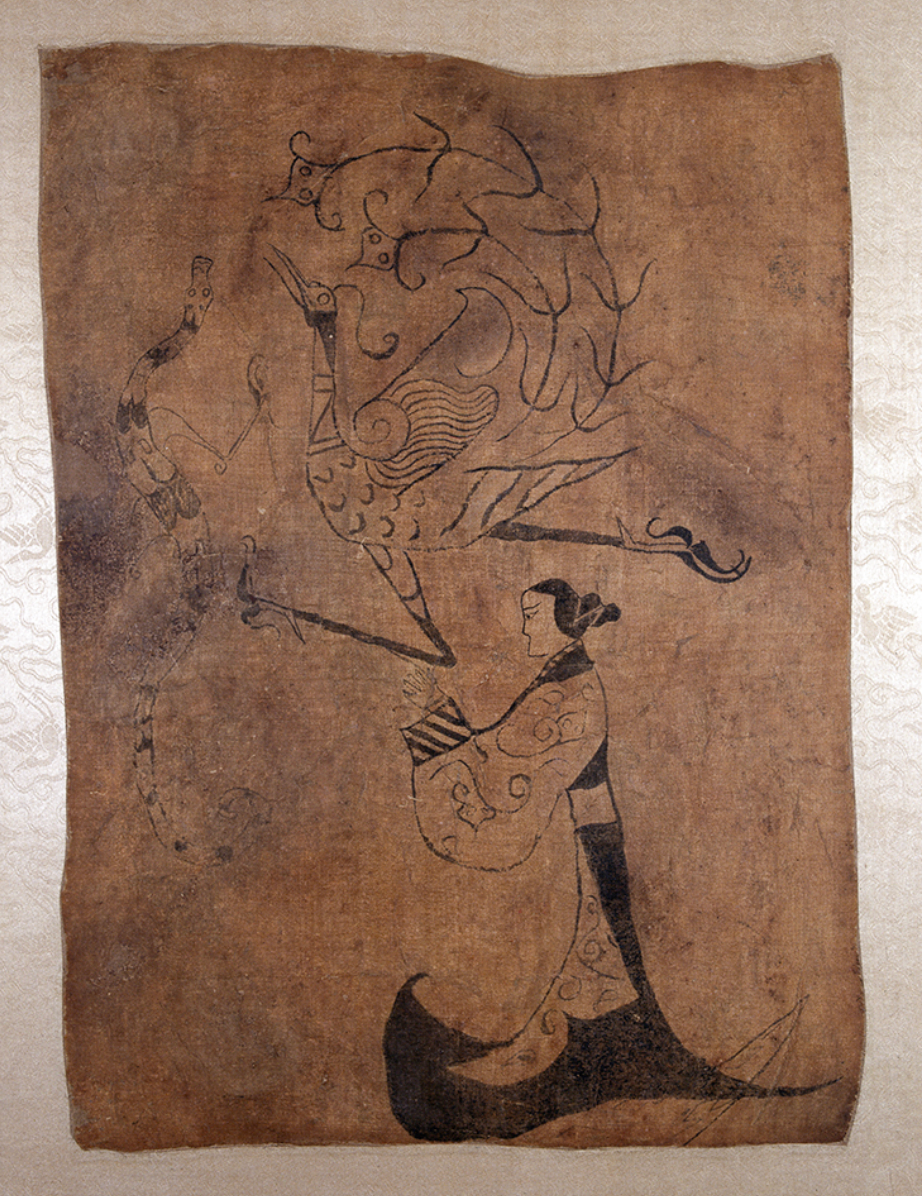 《人物龙凤帛画》，现藏湖南省博物馆 ©湖南省博物馆