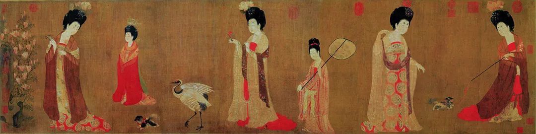 周昉《簪花仕女图》，现藏辽宁省博物馆 ©辽宁省博物馆
