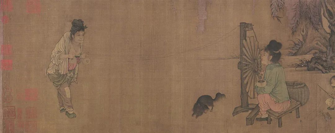 王居正《纺车图》，故宫博物院藏 ©故宫博物院