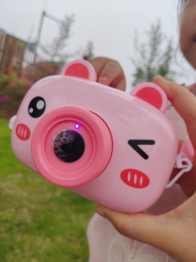 糖米创意玩具怎么样 带女儿逛公园,怎么能少了梦幻泡泡机呢!_什么值得