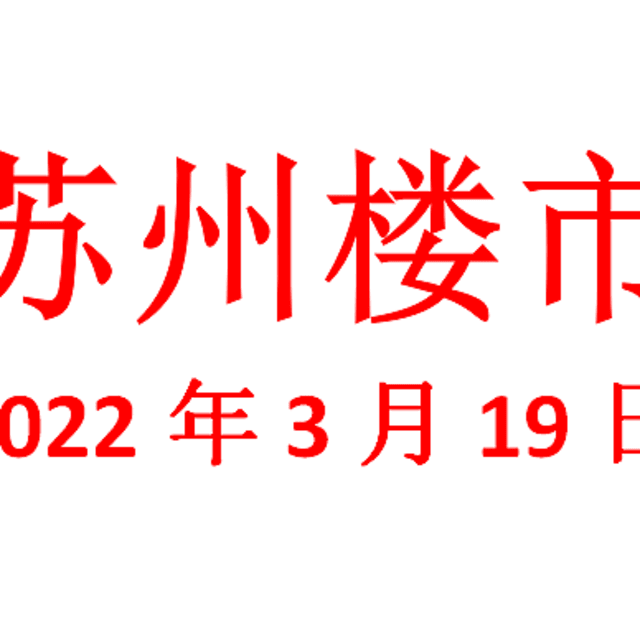 苏州楼市购买建议（改善篇）更新时间2022年3月