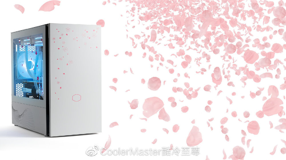 酷冷至尊推出 S400 樱花版机箱：全新的樱花主题、彩绘钢化玻璃