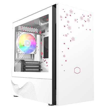 酷冷至尊推出 S400 樱花版机箱：全新的樱花主题、彩绘钢化玻璃
