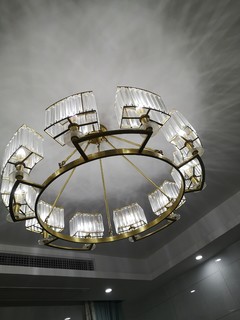 客厅水晶吊灯，全铜，提升房间整体风格