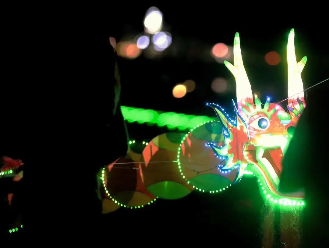 阳江风筝节上的动感夜光风筝 ©南方网