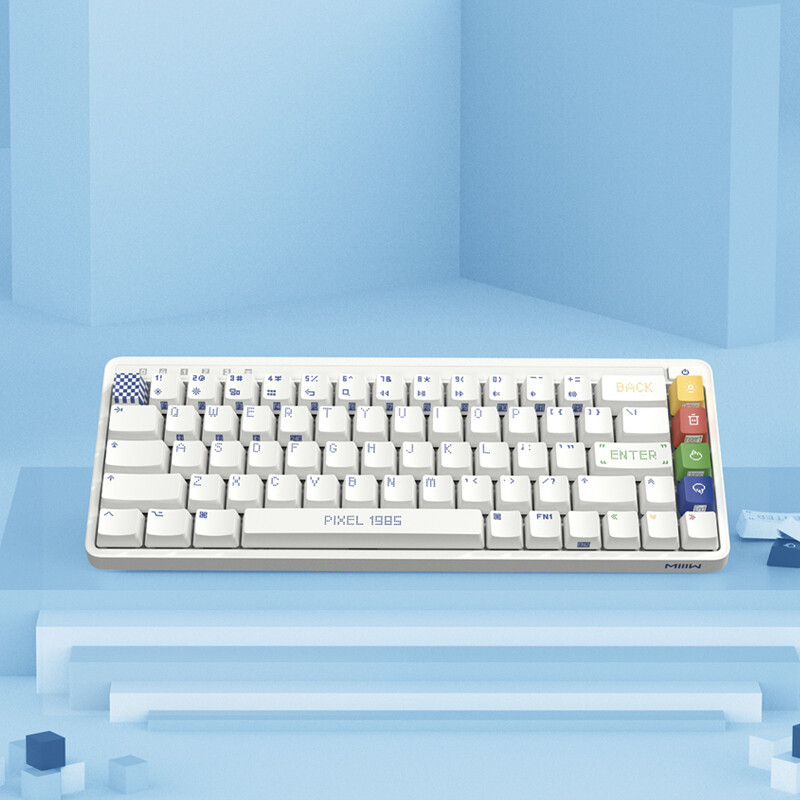 米物Z680机械键盘像素1985版：68键轻巧配列 像素风怀旧设计