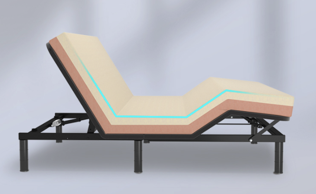 乐歌新品电动可升降床零靠地设计无需再买床六大功能模式尽享坐躺好