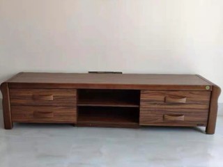 全友家具实木框架现代中式时尚电视柜