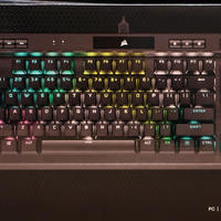 美商海盗船K70 RGB TKL 光轴机械键盘开箱评测