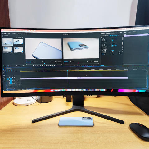 Redmi曲面显示器30英寸：高刷高色域带鱼屏，办公电竞千元全能