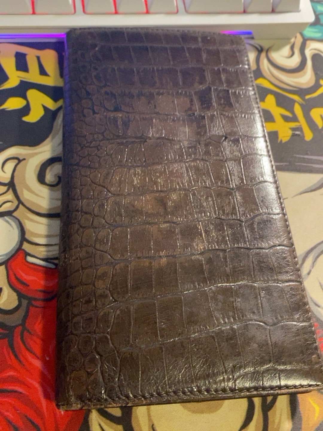 男士钱包怎么样用了七年左右的鳄鱼皮钱包_什么值得买