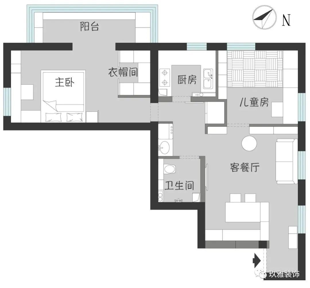 北京66㎡绝美日式之家，奇葩户型居然挤出超大收纳，有娃也能干干净净~