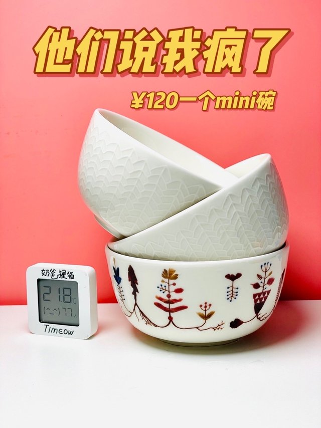 花600块买五个小碗 朋友觉得我疯了