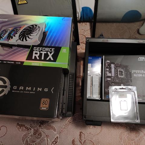 双倍的快乐12代i5主机丐板配丐卡，i5 12400f搭配H610A+RTX3060ti&3070