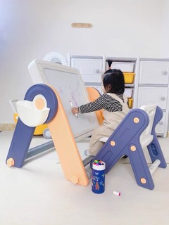 乐亲多功能积木桌可折叠画板儿童大颗粒拼装