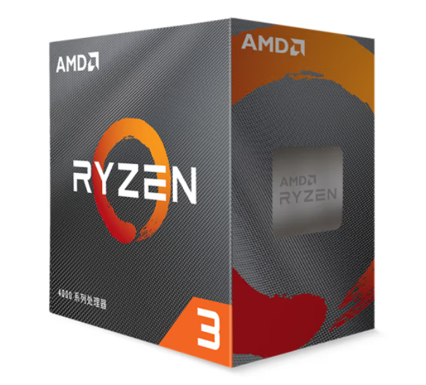 AMD上架锐龙 Ryzen 3 4100 ，针对网游、办公等入门平台