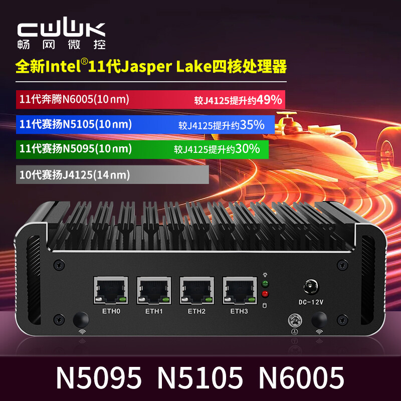 畅网 N5105 四口 2.5G 小主机安装 WIN10 对比 WIN11 跑分